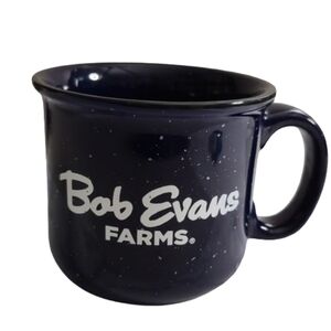 Bob Evans Farms Blue Speckled 12 oz Country Cabin Soup Mug Coffee Tea Cup